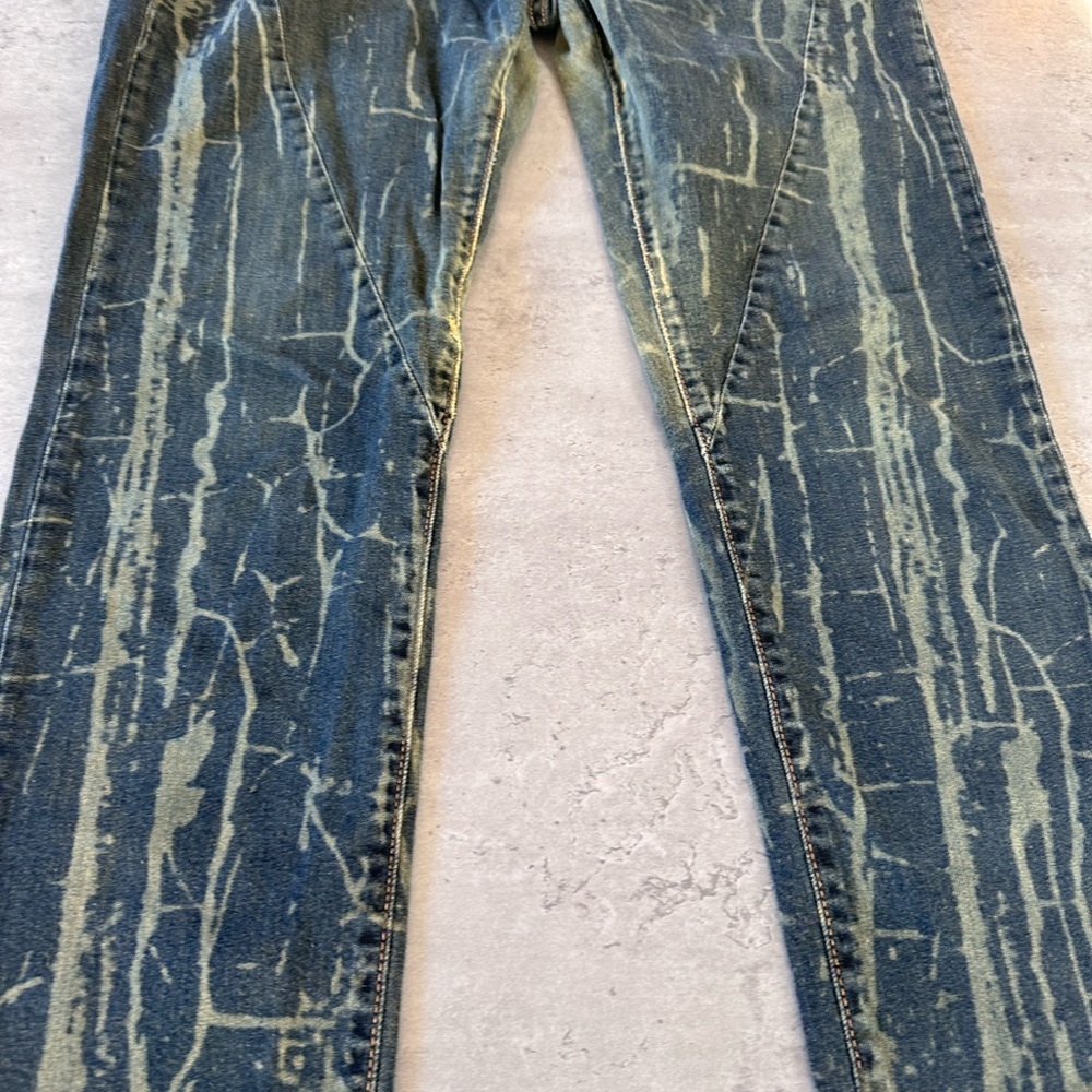 Please Vintage Glam | Made in Italy | Acid Wash Skinny Jeans | Large - Picture 8 of 13